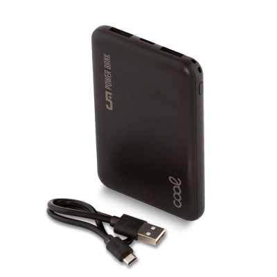 Cool | Bateria Externa Power Bank 5000 mAh COOL Leather Preto
