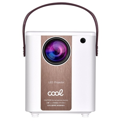 Cool | Projetor compacto Alto-falante integrado + HDMI/SD/USB + Espelho Wifi COOL Rainbow 3000 Lumens Branco