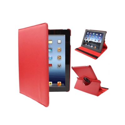 Cool | Capa para iPad 2 / iPad 3 / iPad 4 Rotativo com suporte em Couro Vermelho