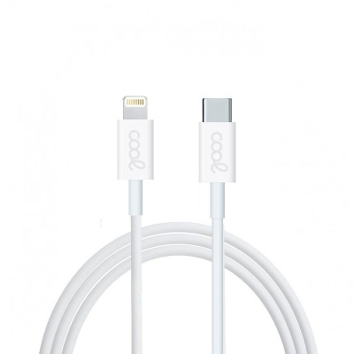 Cool | Cabo USB Compatível COOL Universal TYPE-C para Lightning (1,2 metros) Branco