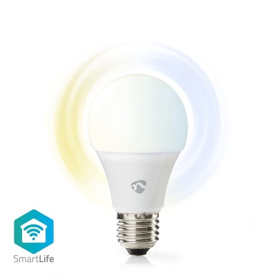 Nedis |  LED SmartLife | Wi-Fi | E27 | 806 lm | 9 W | Quente para Branco Frio | 2700 - 6500 K | Classe energética: F | Android ™ / IOS | Lampada | 1 pcs