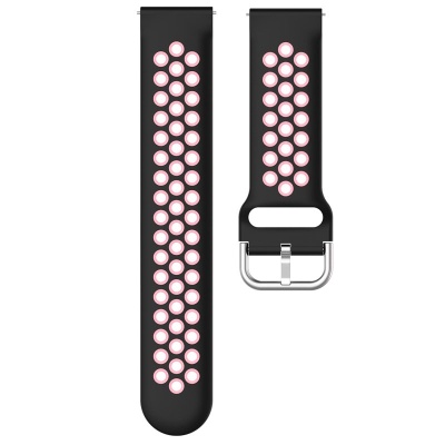 Cool | Pulseira Universal 20mm Amazfit Bip/GTS/Bip Lite/Huawei/Samsung/COOL Oslo Rubber Preto/Rosa
