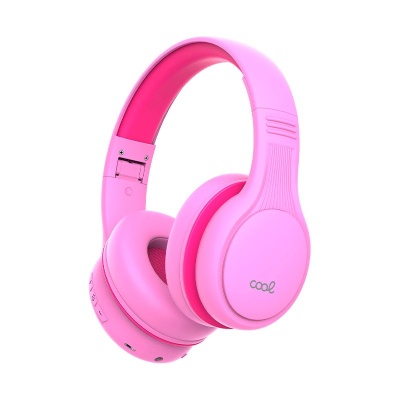 Cool | Auscultadores Estéreo Bluetooth Infantis Kids Rosa (Volume Máximo Limitado)