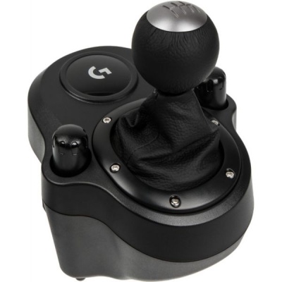 Logitech | Logitech Driving Force Shifter Gear Stick Compatível com PS4, Xbox One e PC G29 e G920 - 6 velocidades e ré - Aço e couro - Suporte de montagem