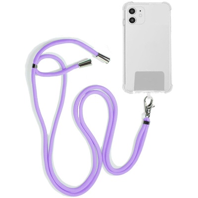 Cool | Cordão Pendurado Universal COOL com Cartão para Smartphone Violeta