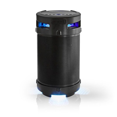 Nedis | Coluna Bluetooth® Party Boombox | 3.5 hrs | 4.1 | 150 W | AUX / USB | IPX5 | TWS | Party lights | Preta / Cinza