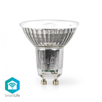 Nedis | Lâmpada LED colorida SmartLife | Wi-Fi | GU10 | 345lm | 4,9W | RGB / Branco Quente a Frio | 2700 - 6500K | Android™/IOS | PAR16