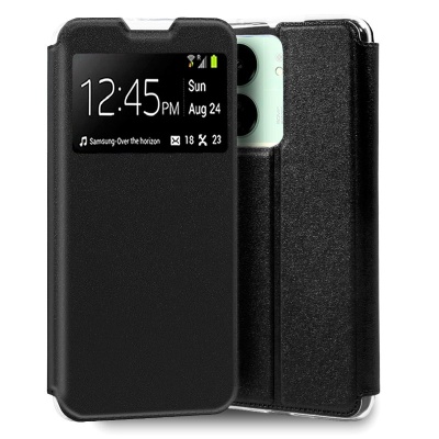 COOL | Capa Flip Cover para Xiaomi Redmi 13C / Poco C65 Liso Preto