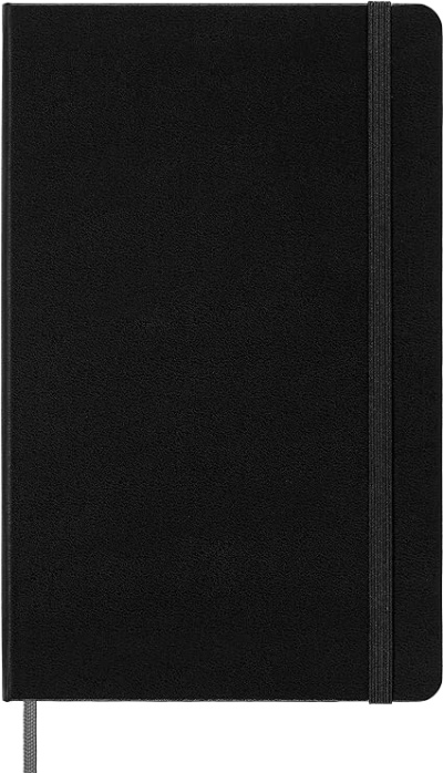 Moleskine | Smart Notebook, sistema de escrita inteligente, bloco de notas digital com capa dura, páginas pautadas e fecho elástico, tamanho grande 13 x 21 cm, cor preta
