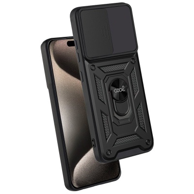 Cool | Capa para IPhone 15 Pro Max Hard Ring Preto