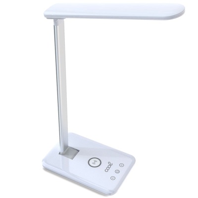 Cool | Lâmpada LED com base de carregamento sem fio Qi COOL Fold Branco