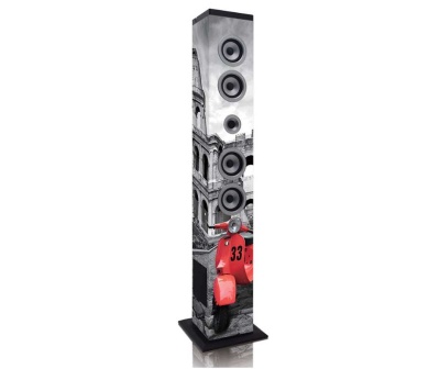 Coluna com Bluetooth, rádio FM PLL, USB e leitor SD - Roma