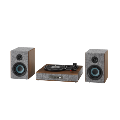 Gira-Discos Crosley Aria Grey | 3 Velocidades, Bluetooth, Rádio AM/FM