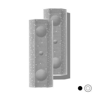 Lithe Audio |IO1 Indoor & Outdoor Speaker - Pair - Active + Passive  - White