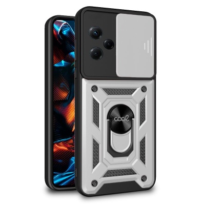 Cool | Capa para Xiaomi Redmi Note 12 5G / Poco X5 5G Anel rígido Prata