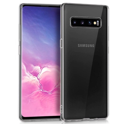 Capa de silicone COOL para Samsung G973 Galaxy S10 (transparente)