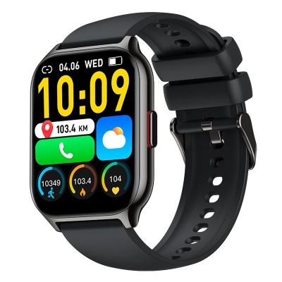 Cool |  Smartwatch COOL Nova Silicone Preto (Chamadas, Desporto, Saúde)