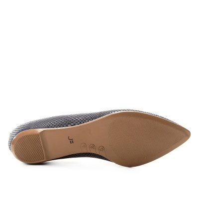 Sapatilha Couro Jorge Bischoff Lezard Bico Fino Feminina