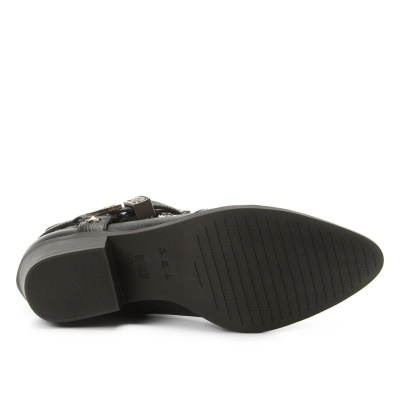 Bota Country Couro Loucos & Santos Western Feminina - Preto