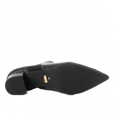 Bota Couro Chelsea Jorge Bischoff Bico Fino - Preto