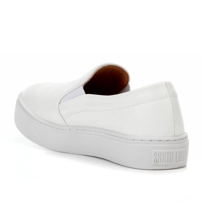 Slip On Santa Lolla Logo Feminino - Branco