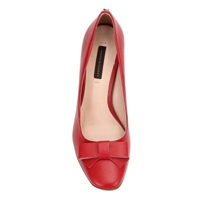 Scarpin Couro Jorge Bischoff Salto Alto Laço Scarpin Couro Jorge Bischoff Salto Alto Laço