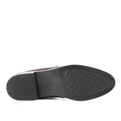 Bota Couro Santa Lolla Cano Curto Salto Flat Feminina - Vinho