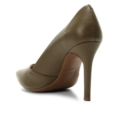 Scarpin Loucos & Santos Salto Alto Básico - Verde