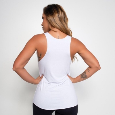 Camiseta Fitness Viscolycra Mind Feminina - Branco