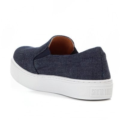 Slip On Santa Lolla Logo Feminino - Jeans