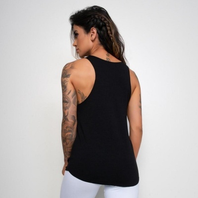 Camiseta Fitness Viscolycra Work Out - Preto