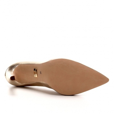 Scarpin Couro Jorge Bischoff Salto Alto Recorte V