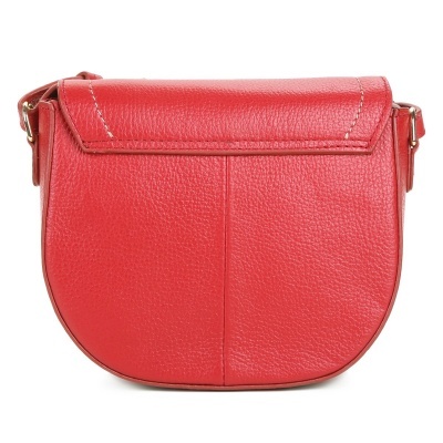 Bolsa Couro Jorge Bischoff Flap Basic Feminina - Vermelho