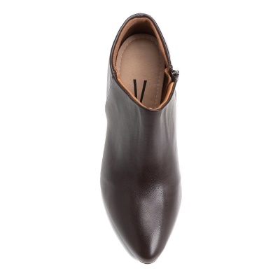 Bota Cano Curto Vizzano Salto Cone  - Castanho