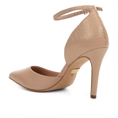 Scarpin Couro Jorge Bischoff Tornozeleira