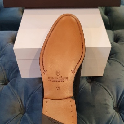 Penny Loafer Centenário - Ref. 40259 Pele de Cervo Preto