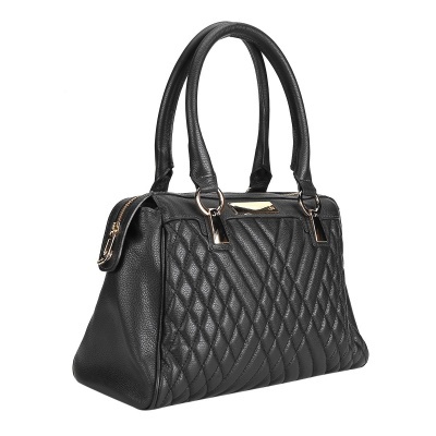 Bolsa Couro Jorge Bischoff Handbag Matelassê Feminina - Preto