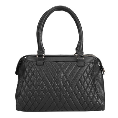 Bolsa Couro Jorge Bischoff Handbag Matelassê Feminina - Preto