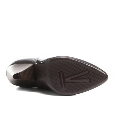 Bota Cano Curto Vizzano Salto Cone  - Castanho