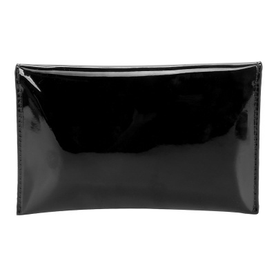 Carteira Clutch Loucos & Santos Envelope Verniz - Preto
