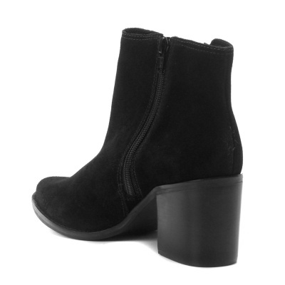 Bota Country Couro Loucos & Santos Salto Grosso Feminina - Preto
