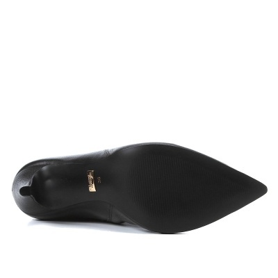 Bota Chelsea Jorge Bischoff Couro Salto Alto Feminina - Preto