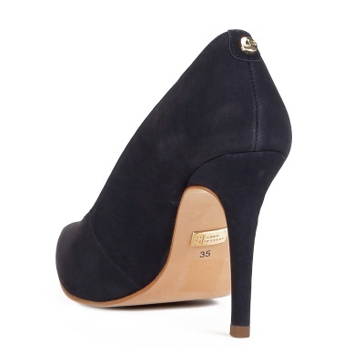 Scarpin Couro Jorge Bischoff Salto Alto Nobuck