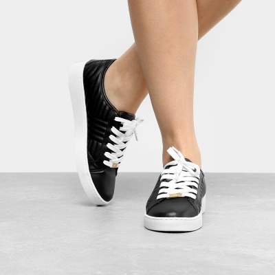 Tênis Vizzano Metal Matelassê Feminino- Preto