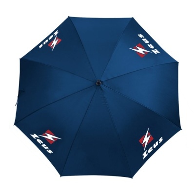 Guarda-chuva azul escuro com logótipo ZEUS